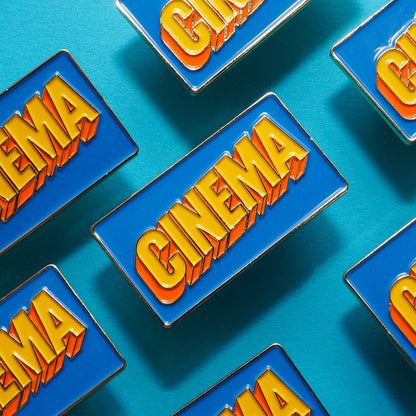 Cinema Enamel Pin