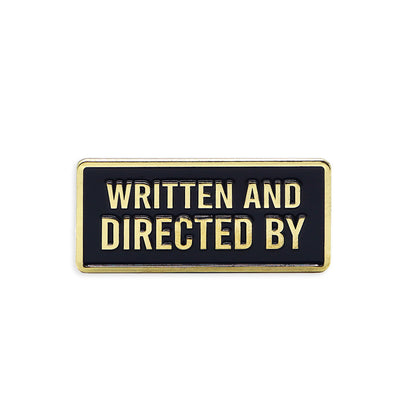 Written and Directed by Credit Enamel Pin