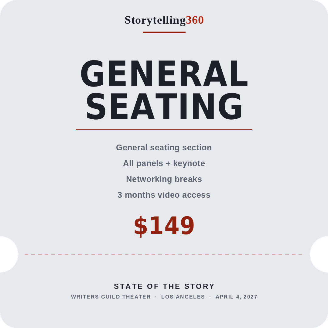 General Seating — Los Angeles, April 4, 2027
